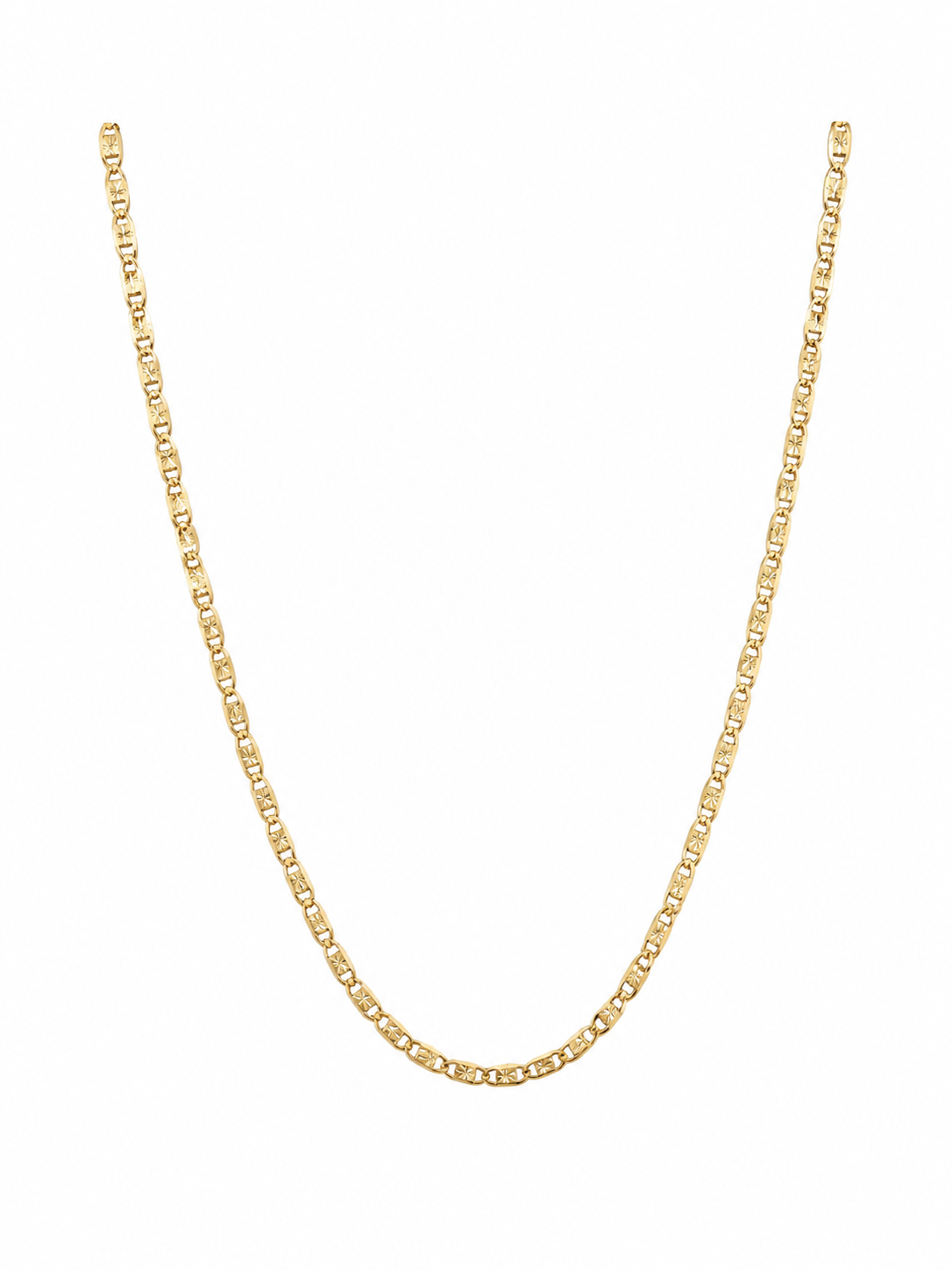 Mujer Cadena Tejido Guchi Florentino - 2.5 mm -40 cm - Oro 10k Collar Para Mujer REALZA JOYAS