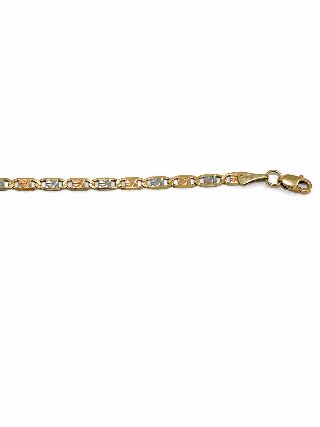 Unisex Cadena Tejido Guchi Florentino - 2.8 mm -50 cm - Oro 10k Collar Para Dama y Caballero REALZA JOYAS
