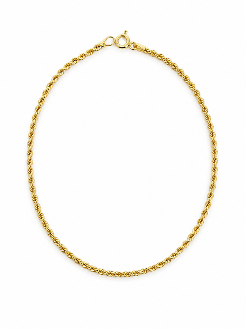 Unisex Pulso Pulsera Tejido Torzal Hueco 2 mm Oro 10k - Esclava Para Dama y Caballero Realza Joyas