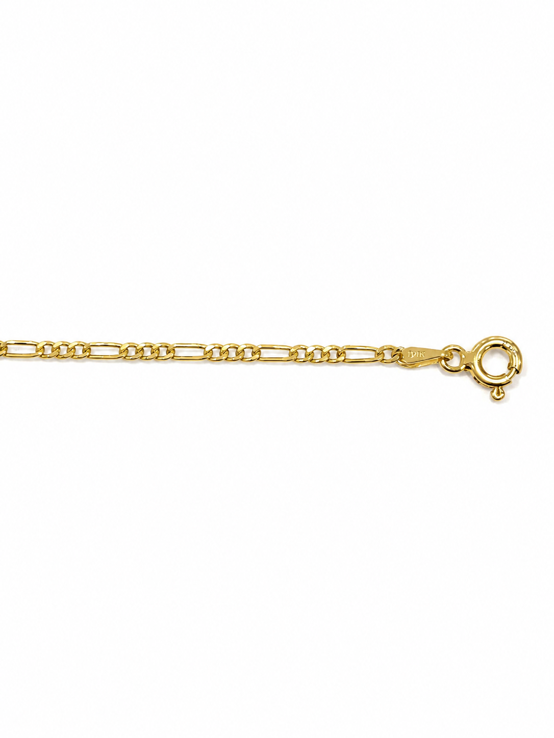 Mujer Cadena Figaro. Eslabon 3y1  Italiano - 1 mm - 40 cm - Oro 10k Collar para mujer REALZA JOYAS