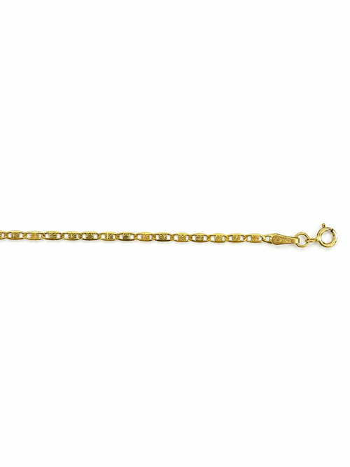 Mujer Cadena Tejido Guchi Florentino - 1.5 mm -45 cm - Oro 10k Collar Para Mujer REALZA JOYAS