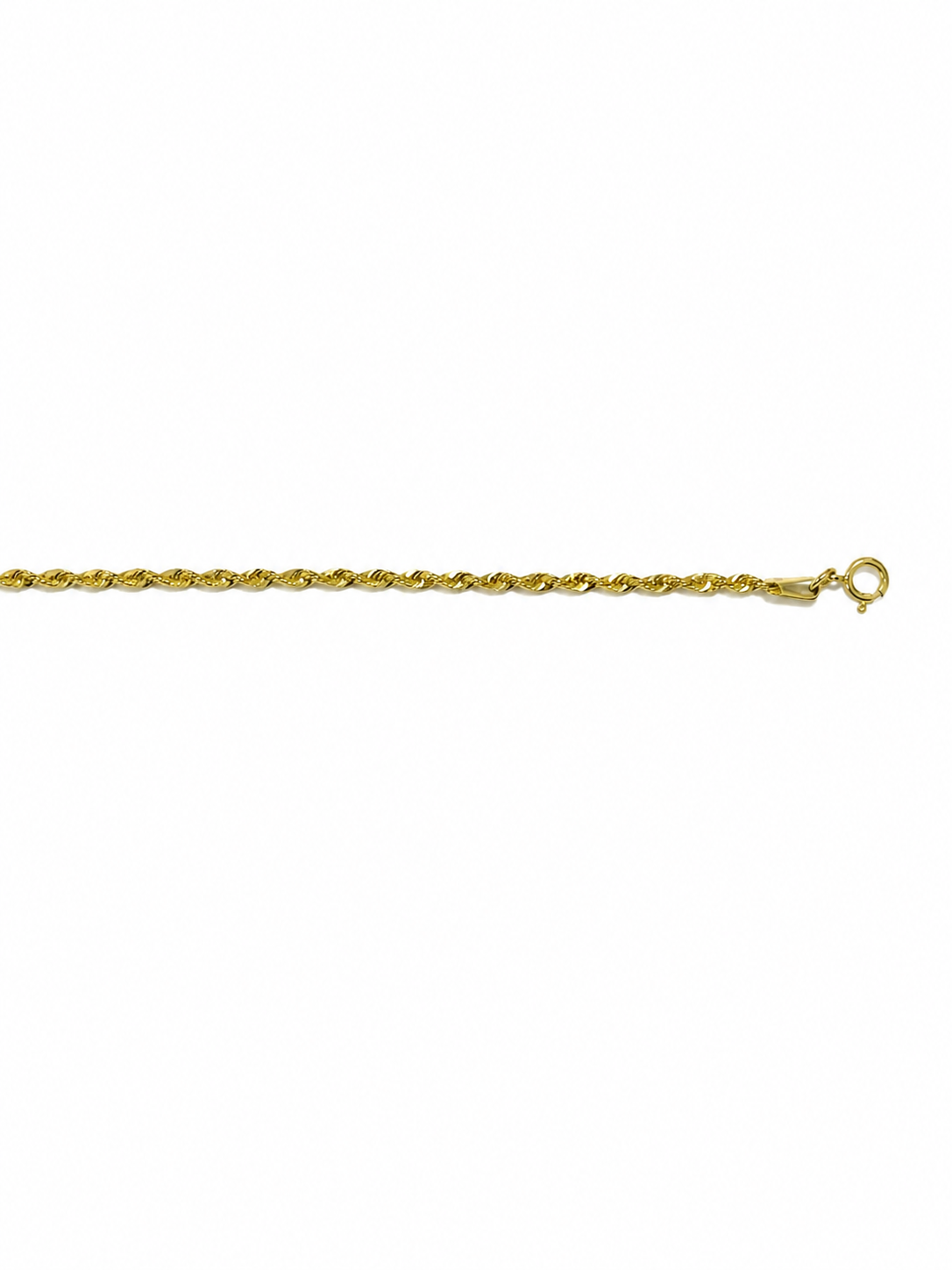Unisex Pulso Pulsera Tejido Torzal Hueco 2 mm Oro 10k - Esclava Para Dama y Caballero Realza Joyas